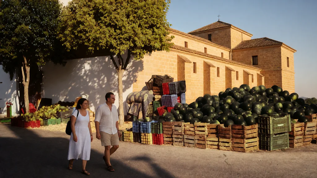 Palace of the Counts of Sástago & Church of Our Lady of the Expectation in Órgiva — Historic architecture & visitors promenade