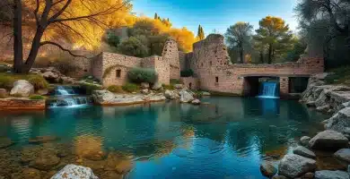 Descubre los secretos mejor guardados de Algarinejo: la guía de viajes que no puedes perderte 7 Cascada y poza natural de agua pura junto a un antiguo molino de harina en la ruta del Río Pesquera en Algarinejo