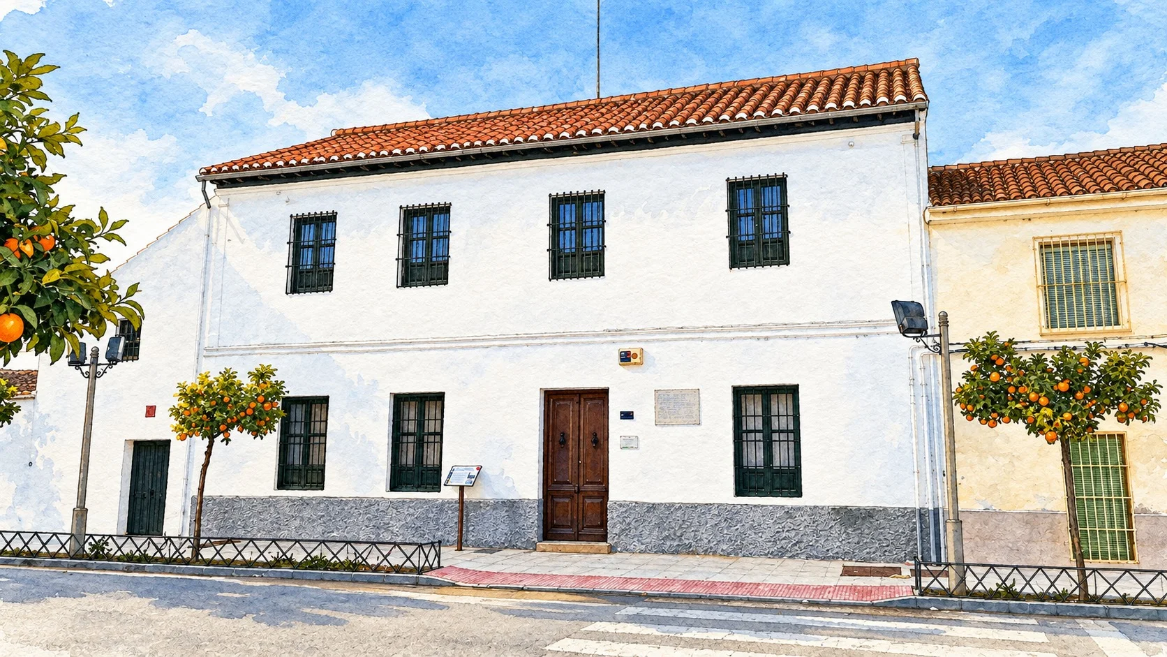 Fachada da Casa-Museu Federico García Lorca em Valderrubio