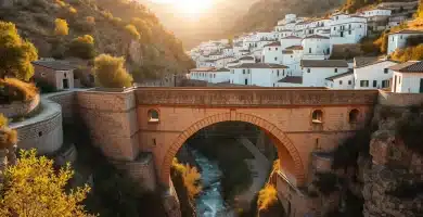Válor 3 Puente de piedra medieval de origen andalusí sobre el barranco de Válor rodeado de castaños milenarios y acequias tradicionales en la Alpujarra
