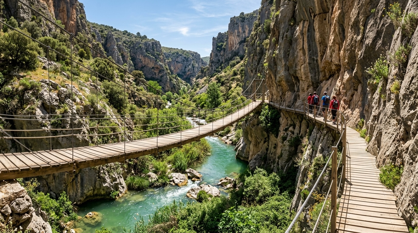 Ruta del Gollizno en Moclín: Pasarelas, Puentes Colgantes y Castillo Nazarí 2026