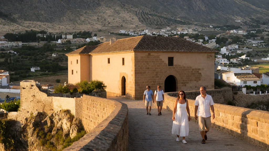 Alcazaba de Loja y Caserón de los Alcaides Cristianos: museo arqueológico, aljibe y miradores — Arquitectura histórica y paseo con visitantes