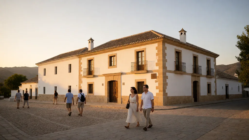 Casa-Museo Federico García Lorca y Casa de Bernarda Alba en Valderrubio: el corazón del teatro lorquiano — Perspectiva patrimonial a luz de atardecer