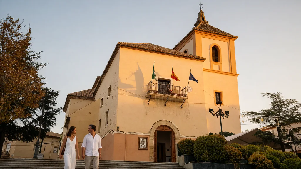 Castillo de Íllora e Iglesia de la Encarnación: el «Ojo de Granada» restaurado y la obra de Siloé — Detalle paisajístico y ambiente cultural
