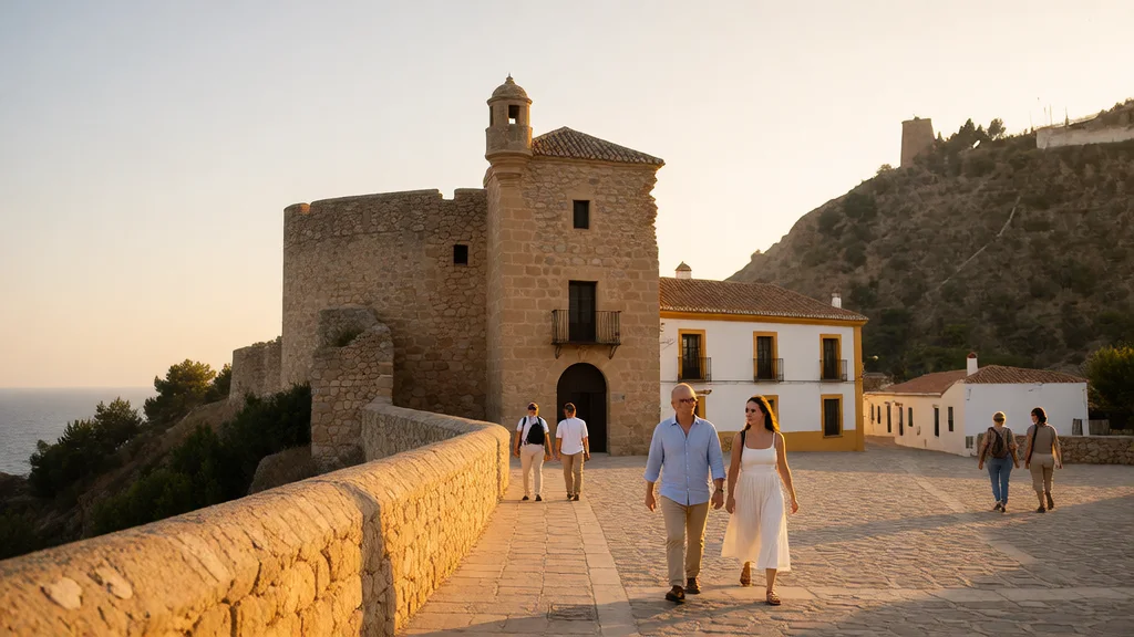 Castillo de La Rábita y Torres Vigías de Albuñol: patrimonio costero del levante de Granada — Detalle paisajístico y ambiente cultural
