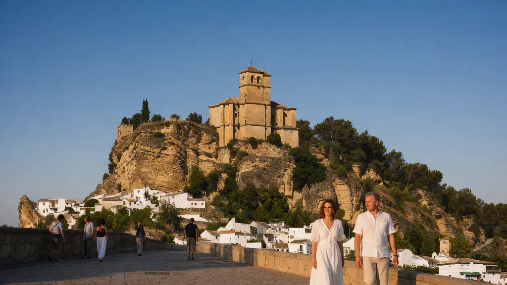 Castillo Árabe e Iglesia de la Villa de Montefrío: historia en la cima de la peña, horarios y precios — Detalle paisajístico y ambiente cultural