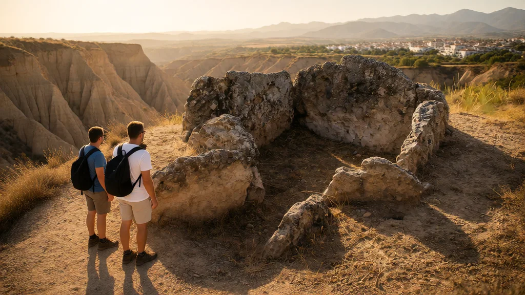 Desierto de Gorafe y Ruta de Los Coloraos: en coche, 4×4, miradores y Casa de Cristal — Detalle paisajístico y ambiente cultural