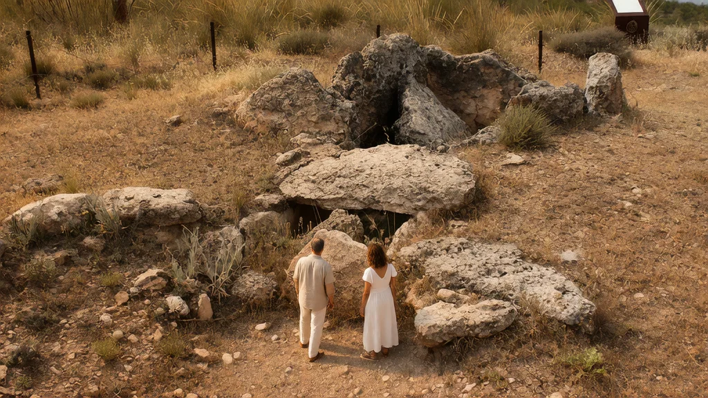 Parque Megalítico de Gorafe y Ruta de los Dólmenes: Las Majadillas, Hoyas del Conquín y Llano de Olivares — Detalle paisajístico y ambiente cultural