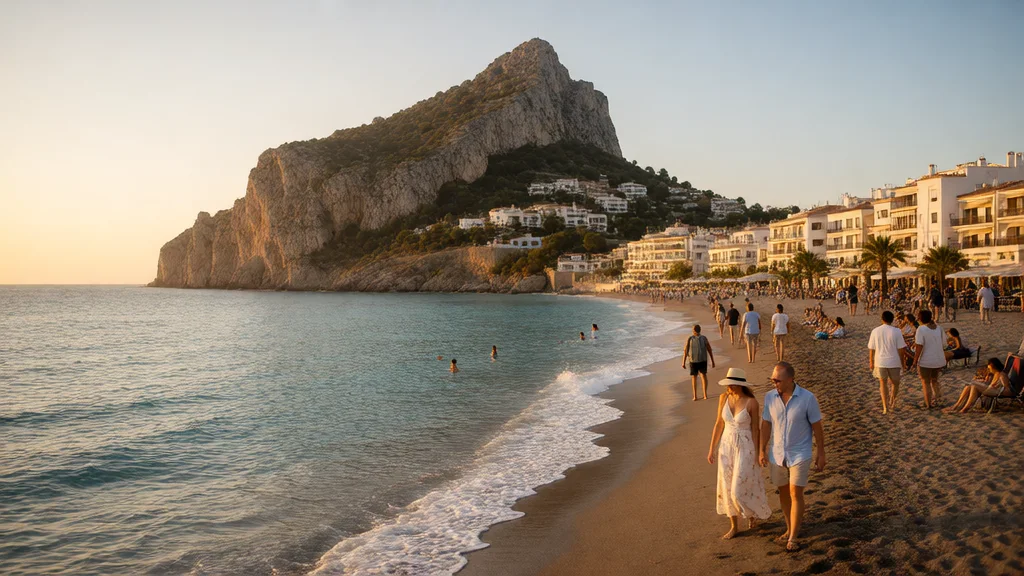 Peñón de Salobreña y Playas de La Charca y La Guardia: mirador marítimo, chiringuitos y snorkel — Detalle paisajístico y ambiente cultural