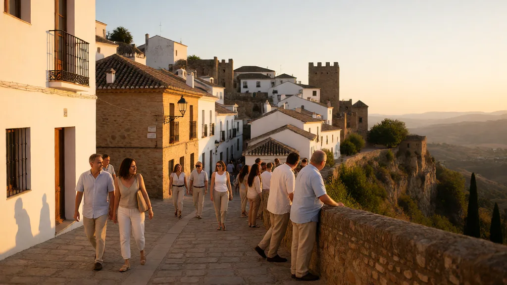 Secaderos de Jamón y los Tres Barrios de Trevélez: Barrio Alto, Medio y Bajo en Sierra Nevada — Perspectiva patrimonial a luz de atardecer