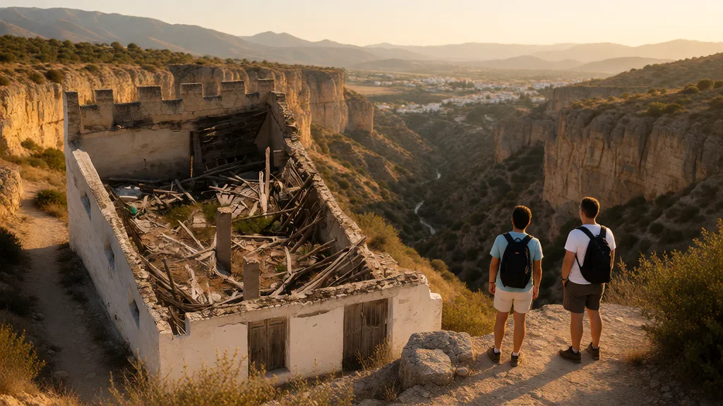 Monumento Natural Tajos de Alhama, Mazmorras y Puente Romano: ruta por el cañón del río Alhama — Perspectiva patrimonial a luz de atardecer