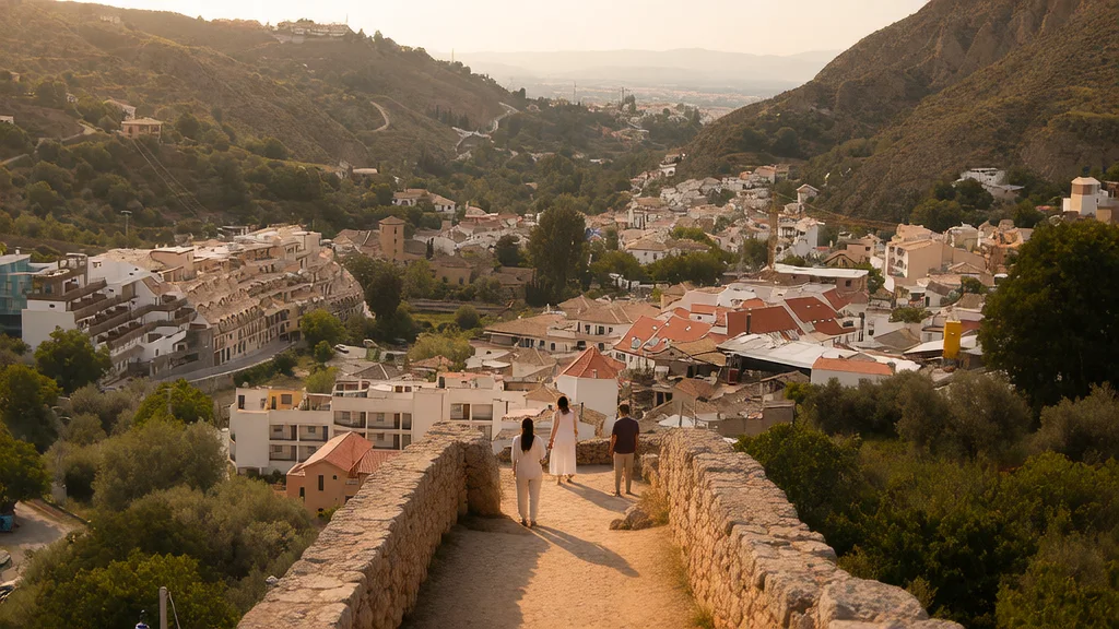 Yacimiento Argárico del Cerro de la Encina y Desfiladero de Los Cahorros en Monachil — Detalle paisajístico y ambiente cultural