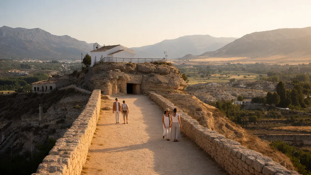 Yacimiento Argárico del Castellón Alto y Necrópolis Íbera de Tútugi en Galera: la Momia de Galera — Arquitectura histórica y paseo con visitantes