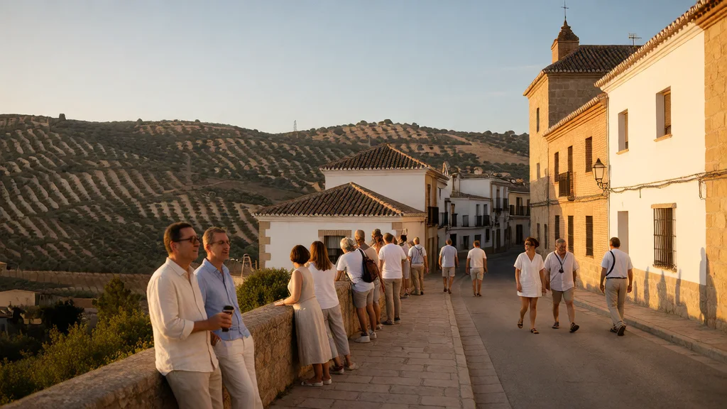Valderrubio: casas de Lorca, Bernarda Alba y reservas — Detalle paisajístico y ambiente cultural